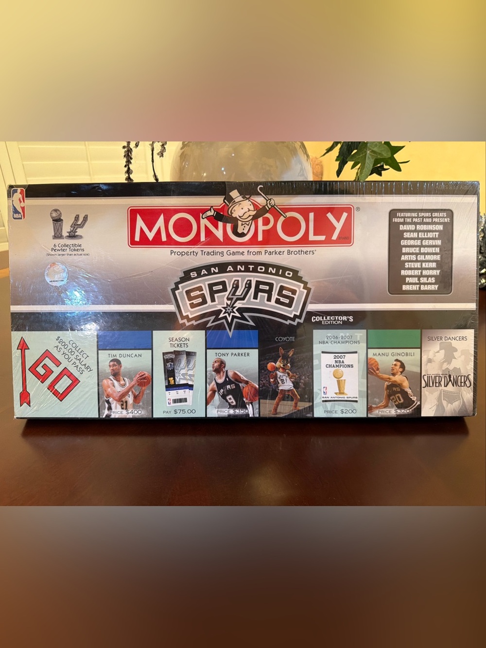 RARE Limited Collectors Ed San Antonio Spurs Monopoly Board Game NEW Sealed 2007